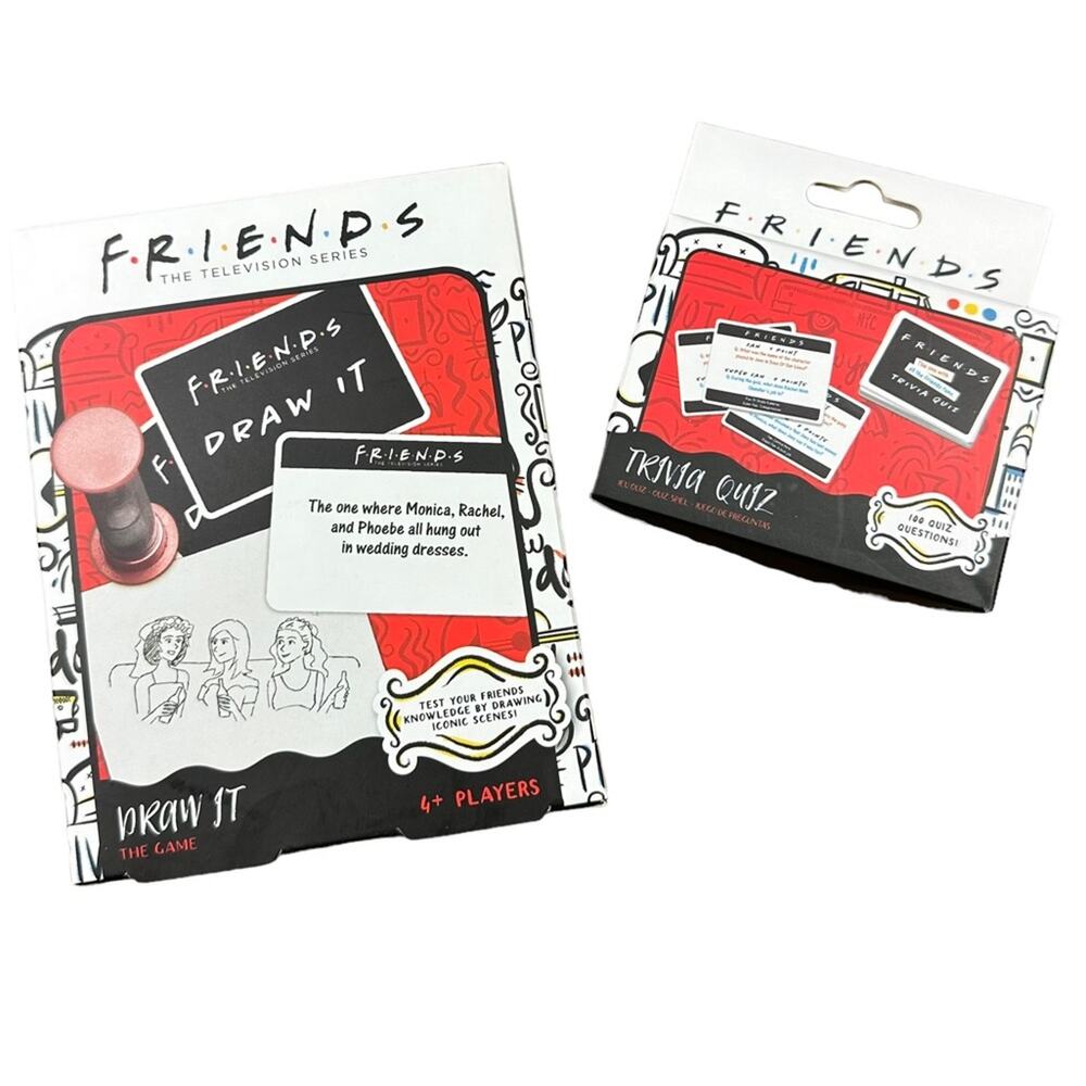 FRIENDS TV Series Card Games Trivia Draw It